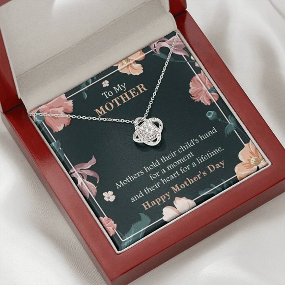 Mother's, Hearts For A Lifetime Love Knot Necklace - Picture 4 of 5